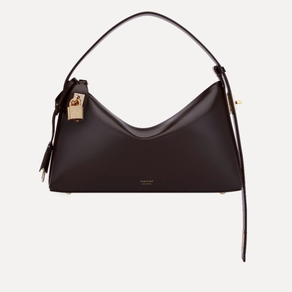 Verafied New York Brown Hobo Bag